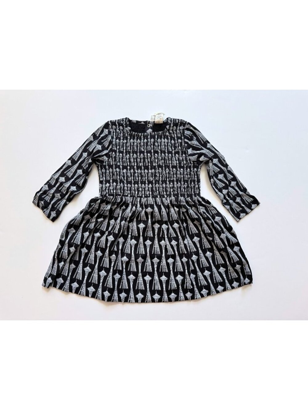 Kate Quinn Organics Girl Space Needle Bamboo Dress 18-24 months NWT